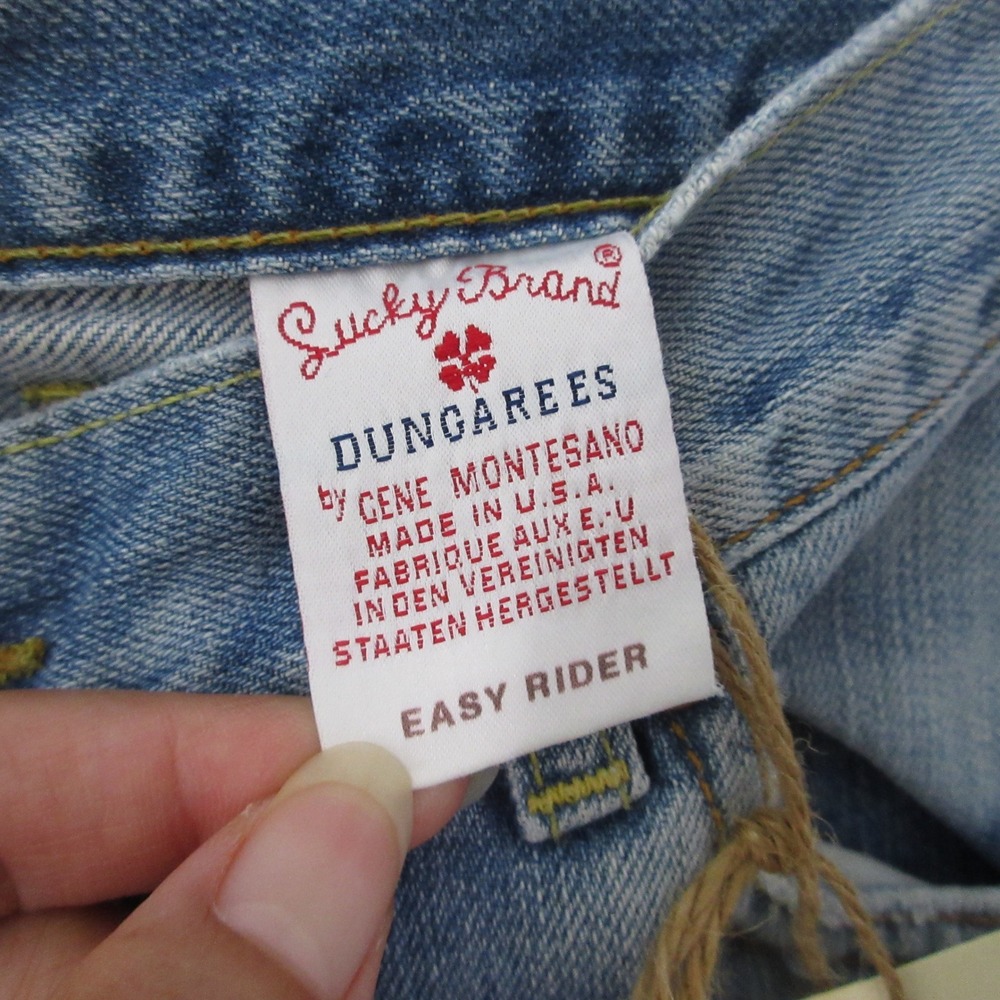 Vintage Lucky Brand Jeans Dungaree Easy Rider Bootleg Distressed Button‎ Fly USA - Picture 6 of 14